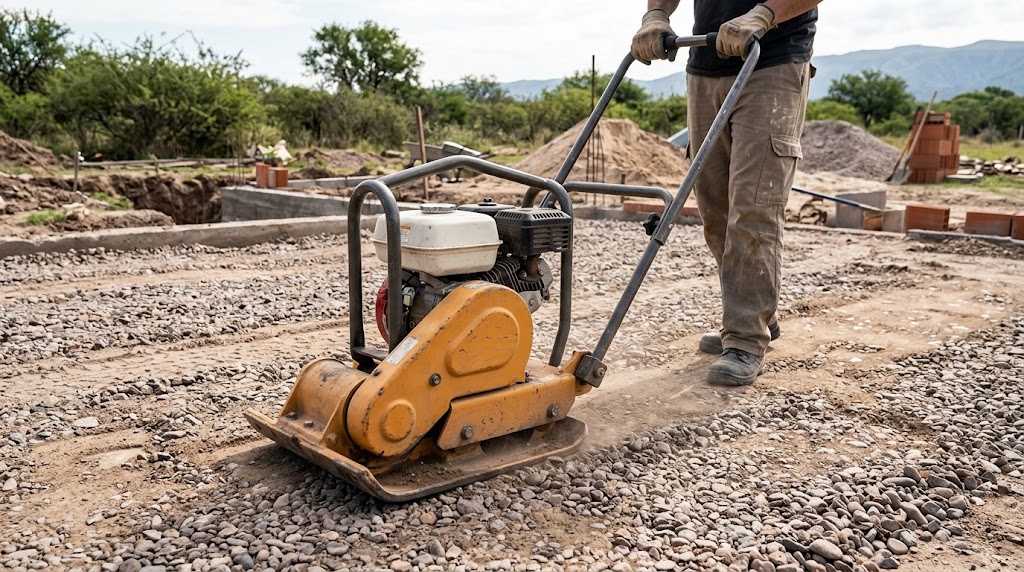 Alquiler de plancha vibradora compactadora en Córdoba - Cocrear